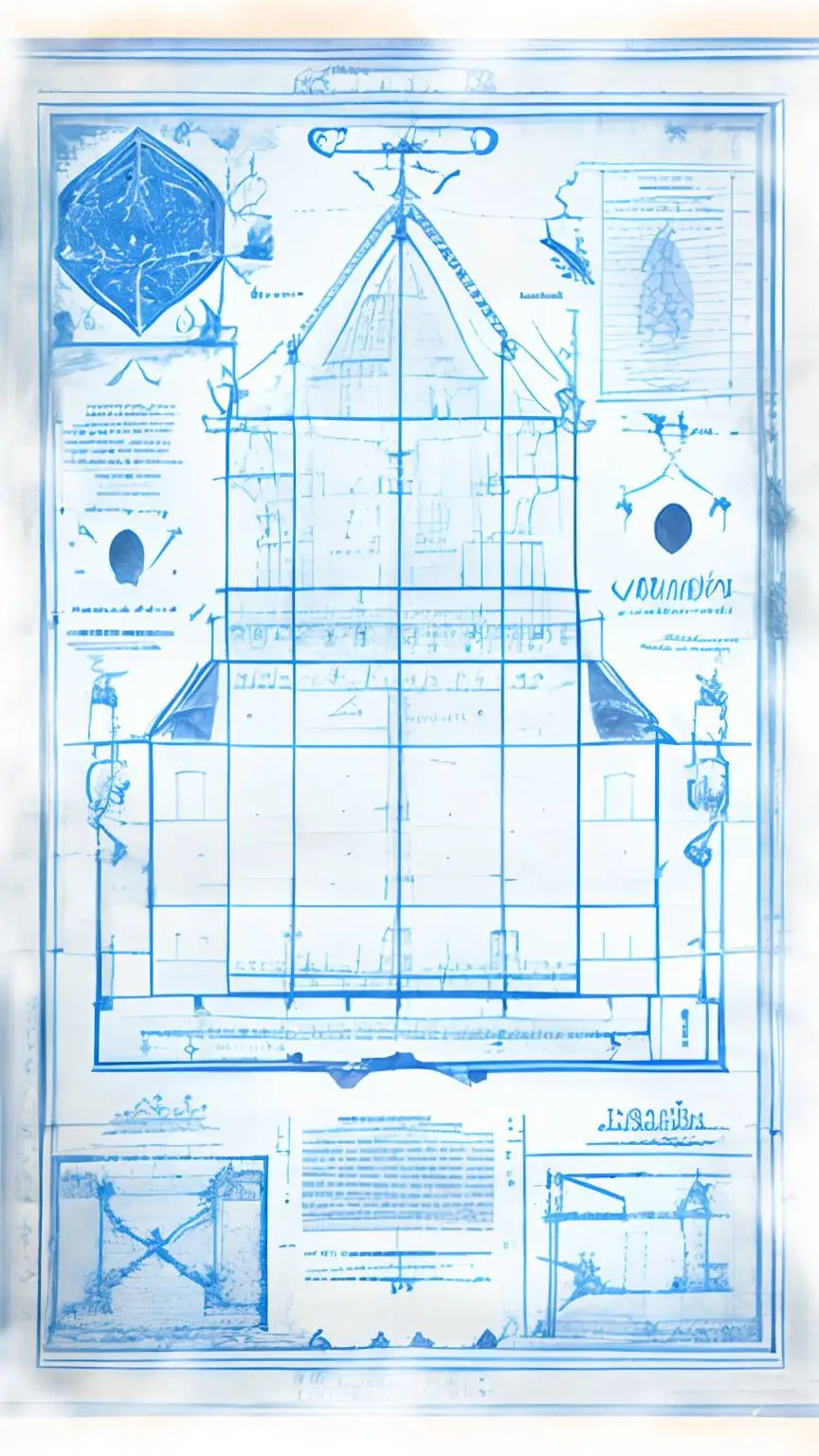 blueprint of a church